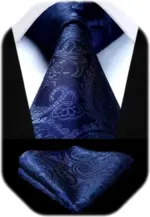 کراوات آبی ابریشمی