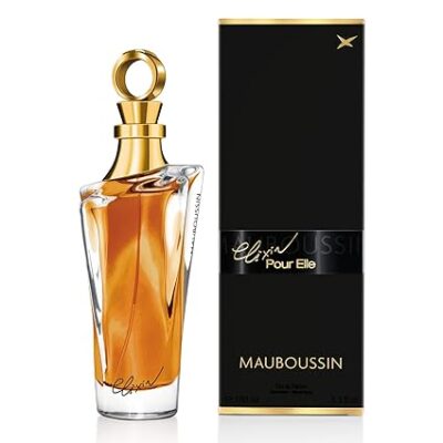 Mauboussin Elixir Pour Elle 100Ml 3.3 Fl Oz Eau De Parfum For Women Oriental Gourmand Scents